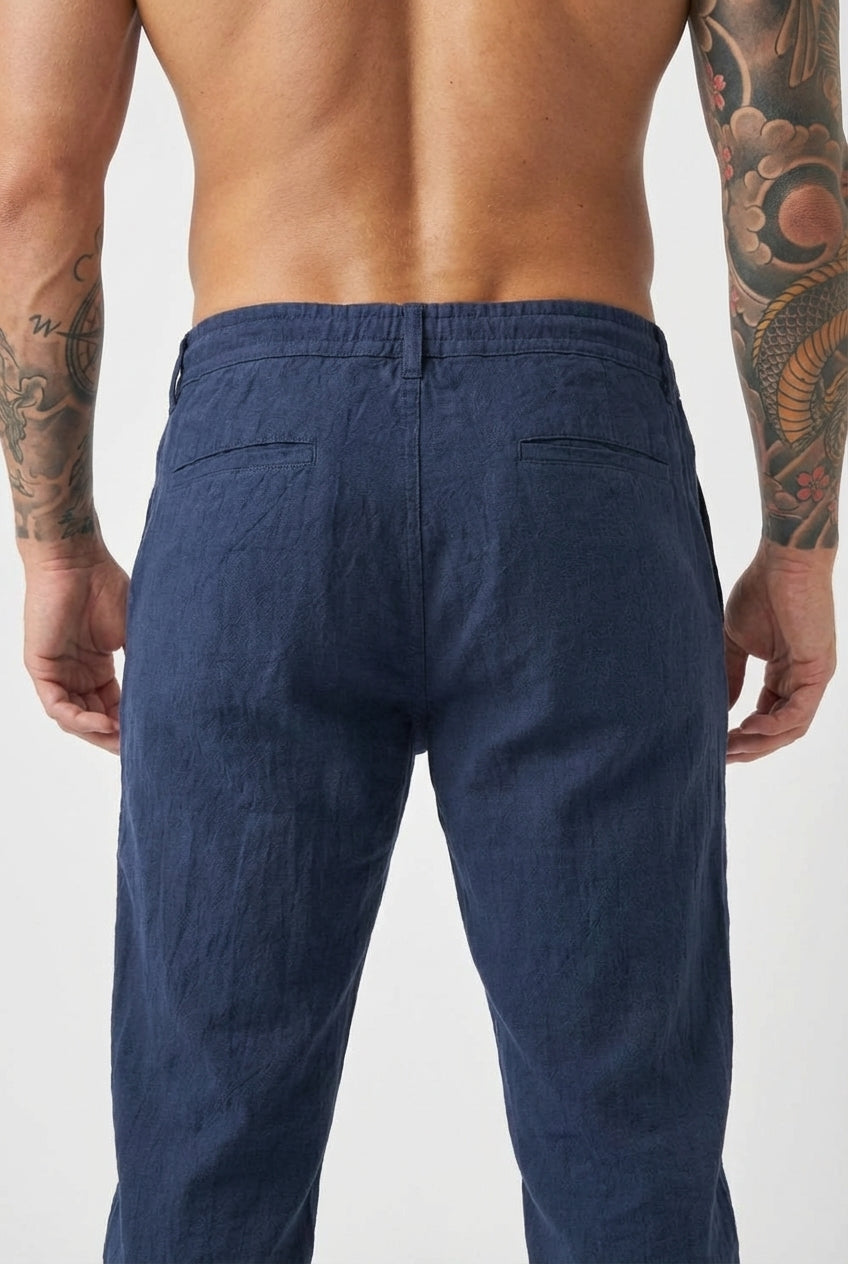 Massimo Linen Trousers – Lightweight, Breathable Comfort for Summer