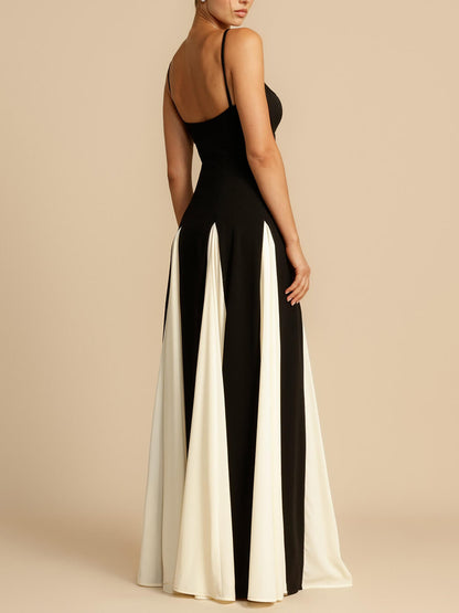 Glamorous Panelled Tulle A-Line Maxi Slip Dress