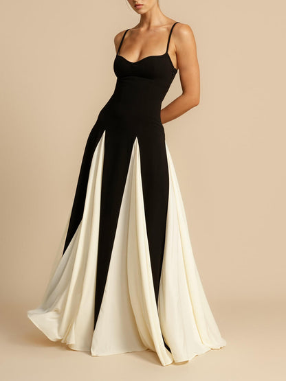 Glamorous Panelled Tulle A-Line Maxi Slip Dress