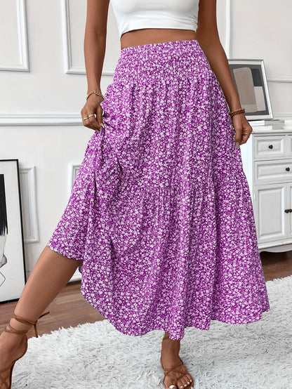 Elena Ditsy Floral Skirt - Feminine, Flowy Silhouette for Everyday Charm
