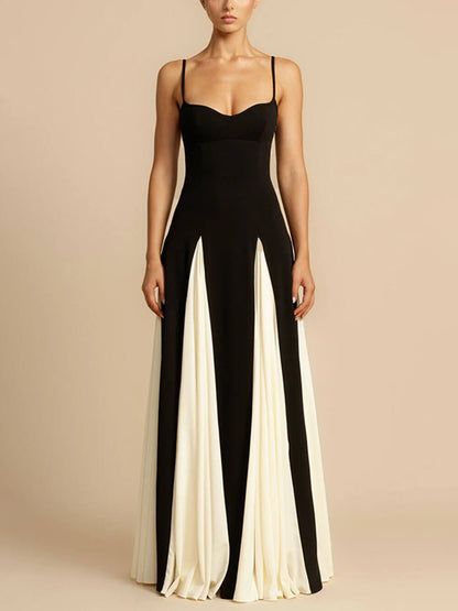 Glamorous Panelled Tulle A-Line Maxi Slip Dress
