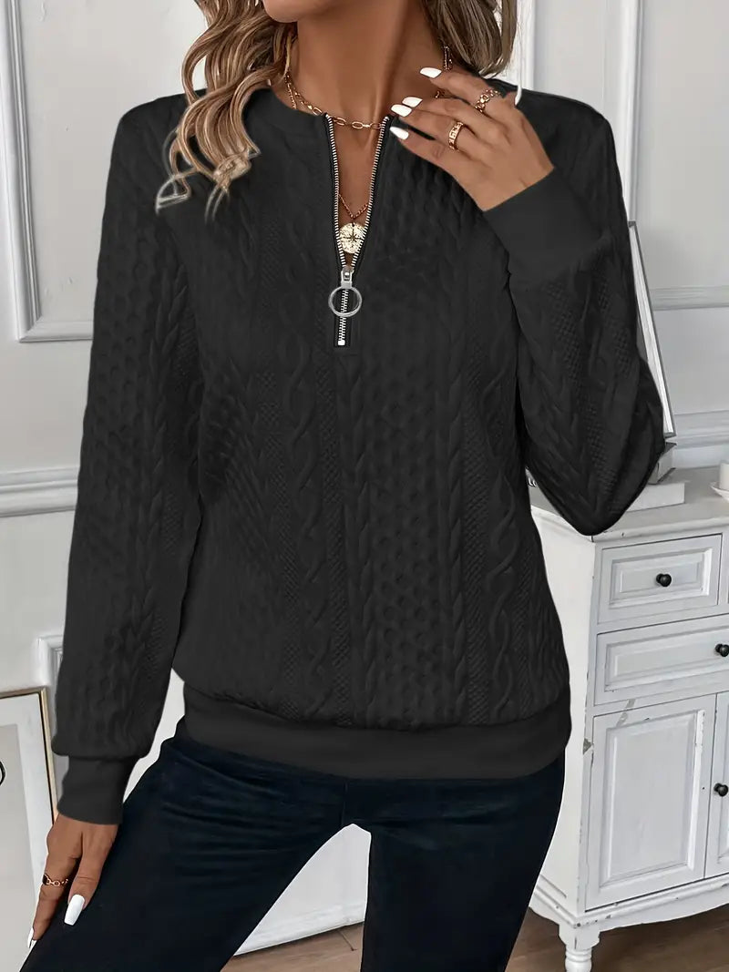 Amy | Cozy Zip-Up Sweater