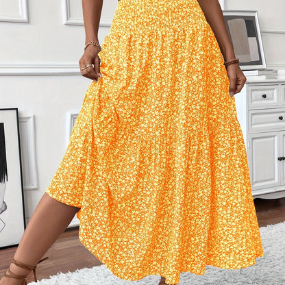 Elena Ditsy Floral Skirt - Feminine, Flowy Silhouette for Everyday Charm