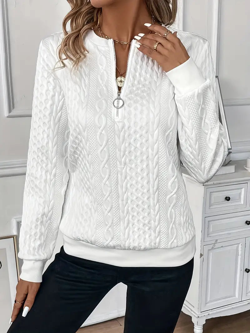 Amy | Cozy Zip-Up Sweater