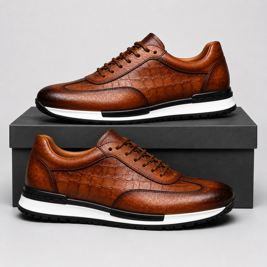 Charles Leather Sneakers – Premium Leather, All-Day Comfort
