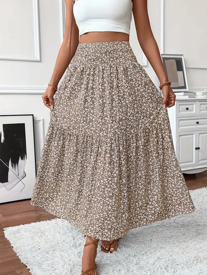 Elena Ditsy Floral Skirt - Feminine, Flowy Silhouette for Everyday Charm