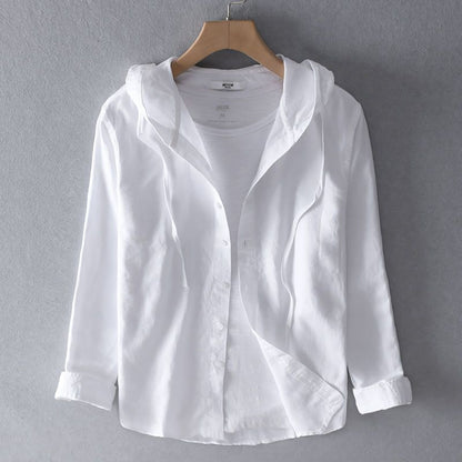 Nova Linen Hoodie - Lightweight, Breathable Everyday Comfort