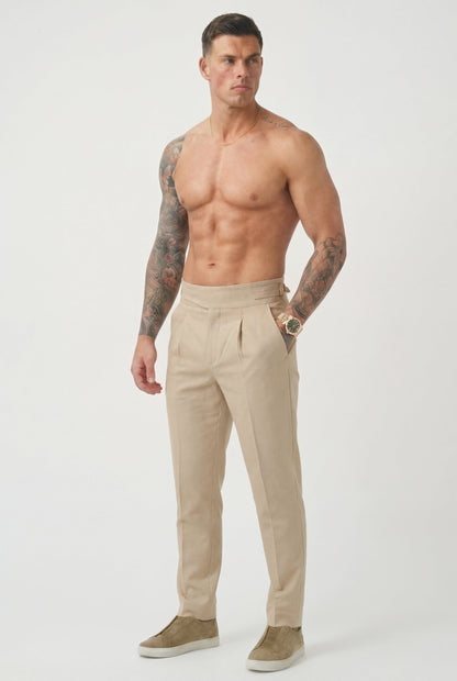 Cream-Colored Lockhart Trousers