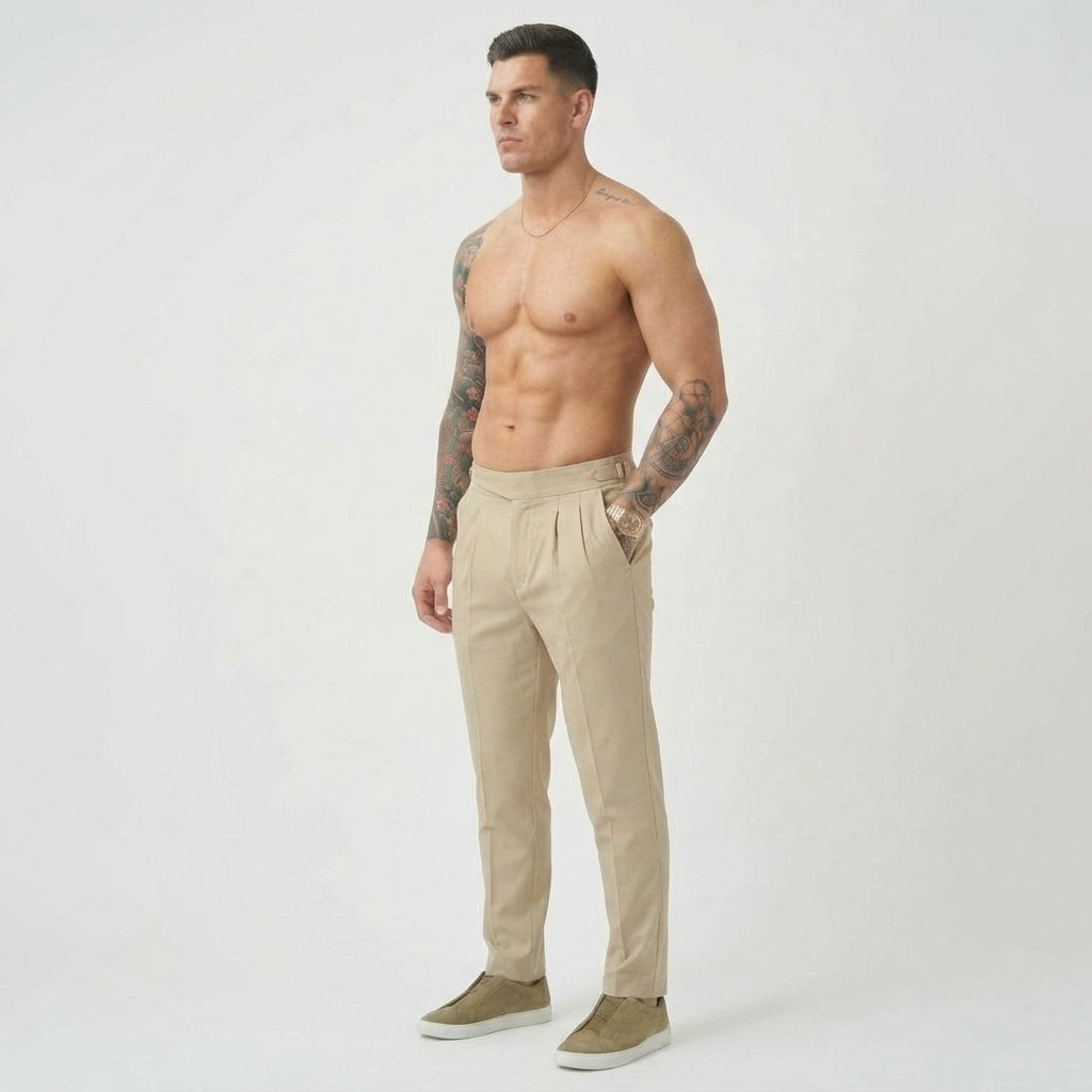 Cream-Colored Lockhart Trousers
