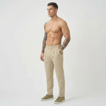 Cream-Colored Lockhart Trousers