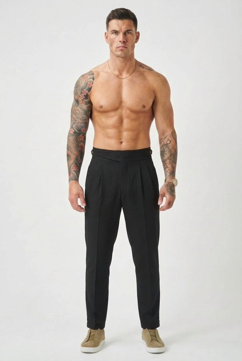 Lockhart Trousers in Jet Black