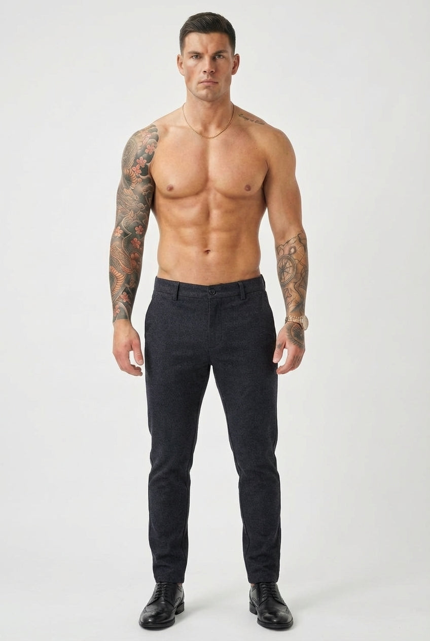 Luca Slim-Fit Blue Pants