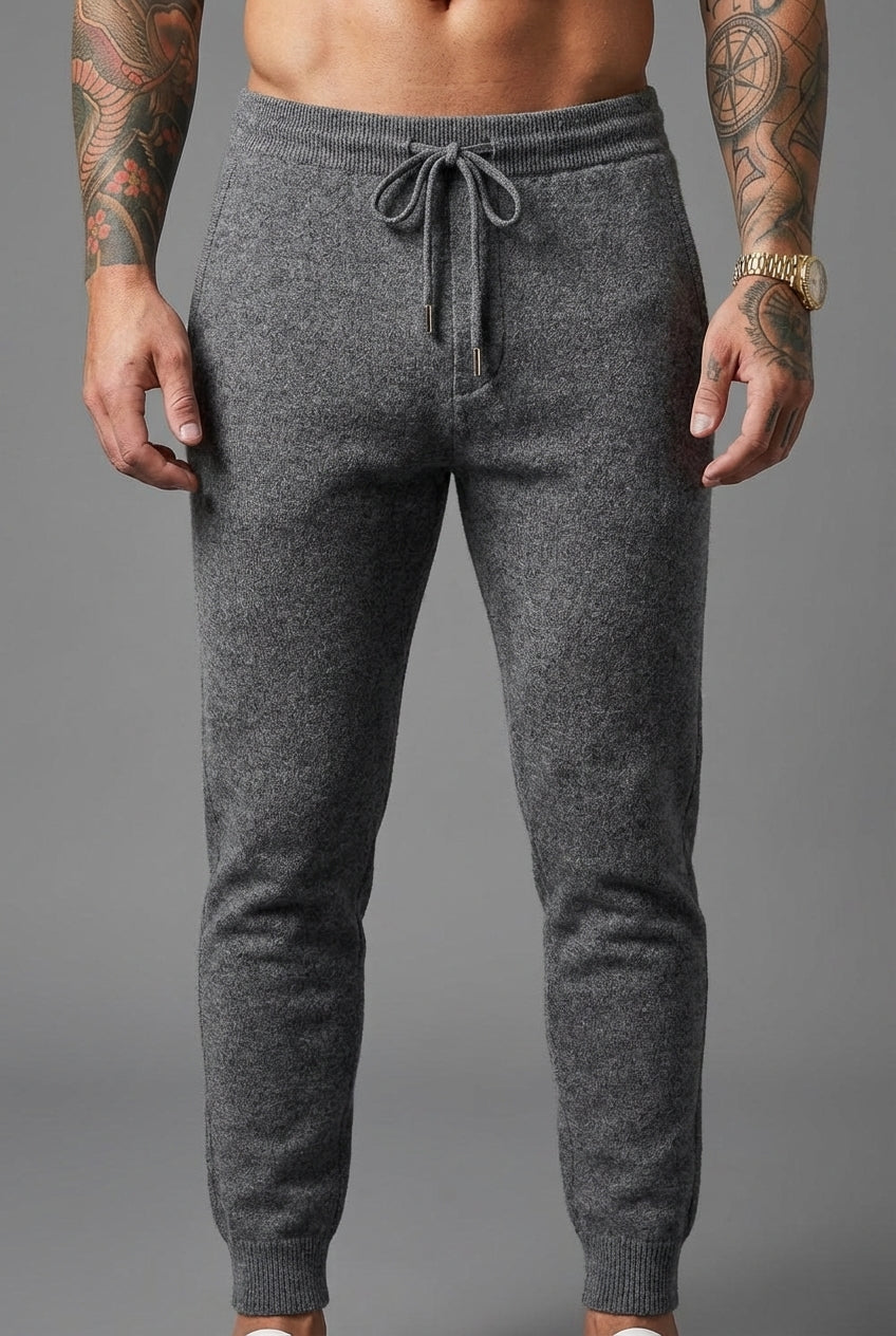 Cloud Merino Knit Pants - Dark Grey