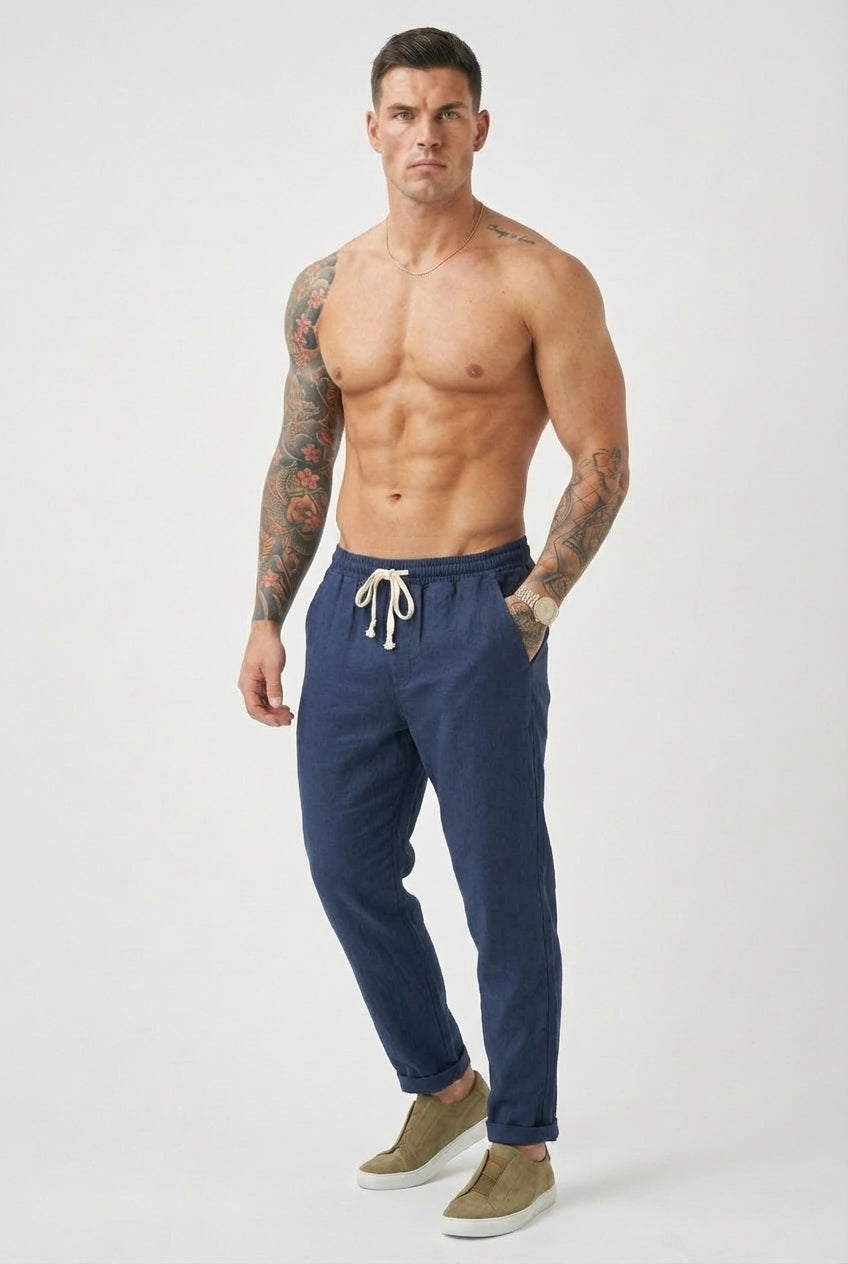 Massimo Linen Trousers – Lightweight, Breathable Comfort for Summer
