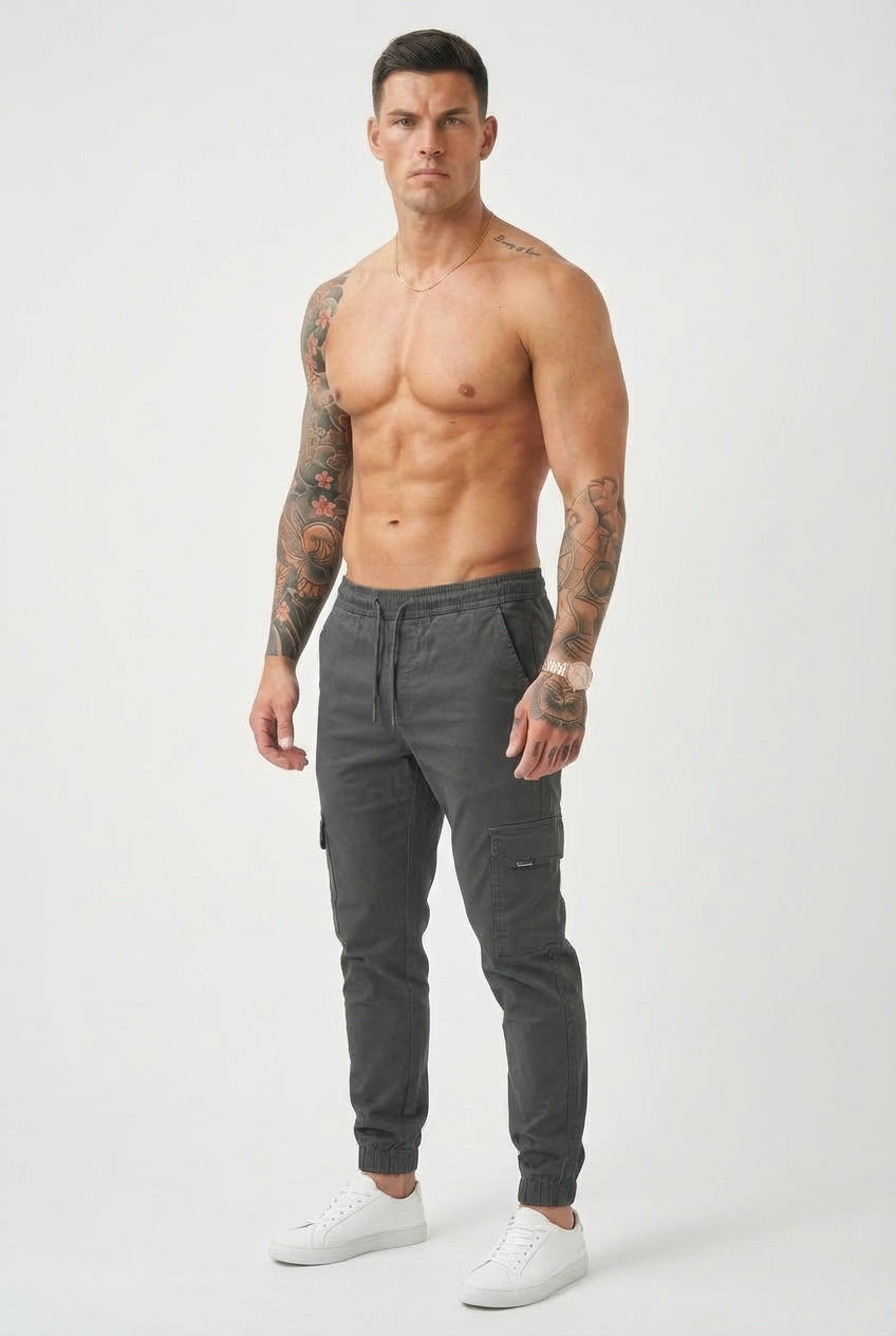 Olympus Cargo Jogger Pants – Grey