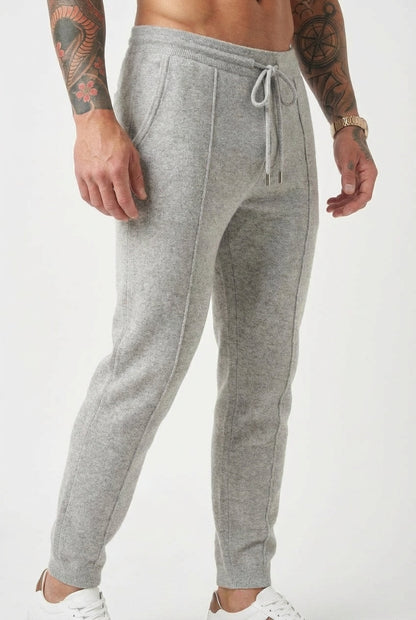 Cloud Merino Knit Pants – Light Grey