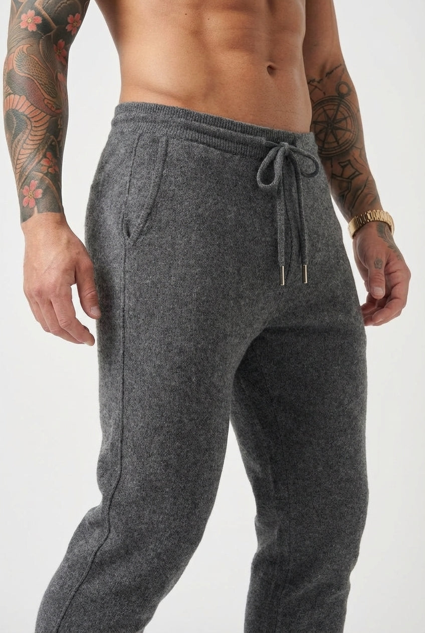 Cloud Merino Knit Pants - Dark Grey